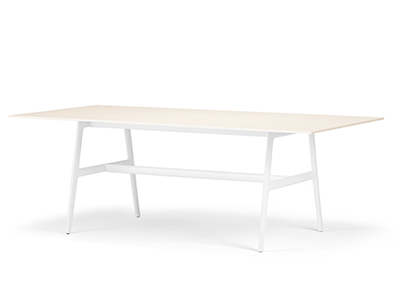 シーX ダイニングテーブル100X220／ホワイト＋ホワイト