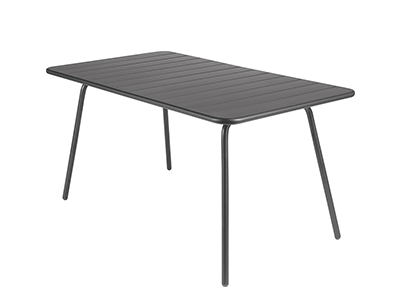 ルクセンブール テーブル80×143／47アンスラサイト