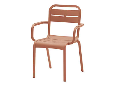 カンヌアームチェア／テラコッタ