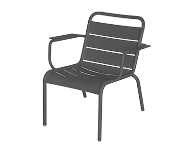 ルクセンブールラウンジアームチェア／47アンスラサイト