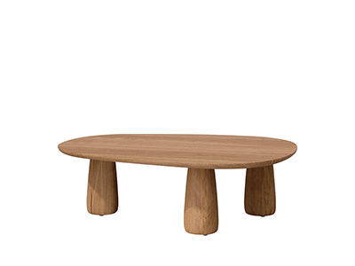 デューンズスモールサイドテーブル105ｘ32／チーク